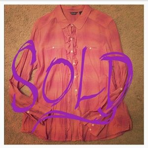 Eddie Bauer Plaid Button-up (GUC) (MARO)